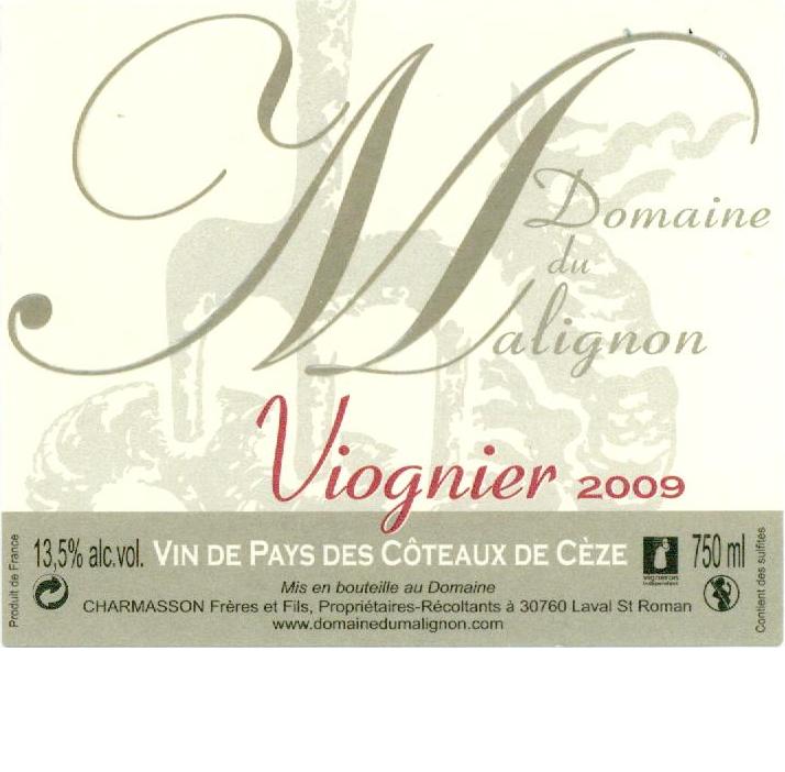 Etiquette Viognier 2009